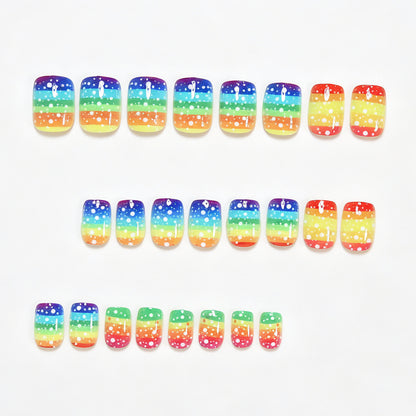 Ombre Punktmuster Nagelkunst Set Brehn