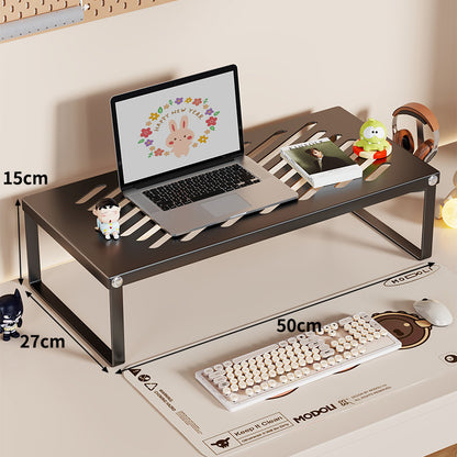 Belüfteter Aluminium-Laptop- und Monitorständer mit Kabelschlitzen