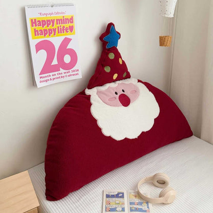 Plüsch Dekoratives Santa Gesicht Wurfkissen