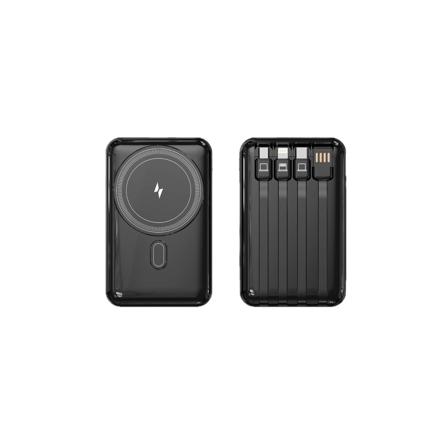 Powerbank mit integriertem Ladekabel und stylischem Design Brehn