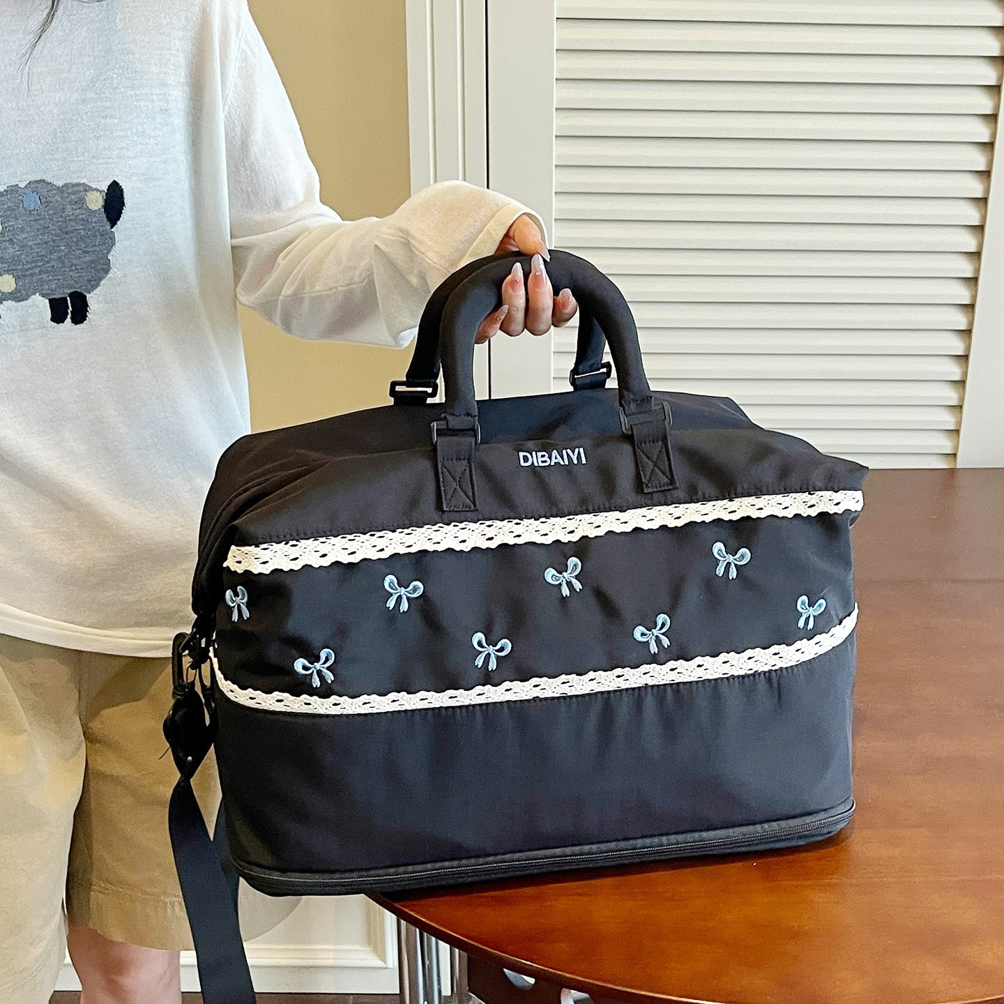 Mode Multi-Taschen Reise Duffle Brehn