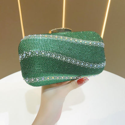 Rhinestone-besetzte Clutch-Tasche