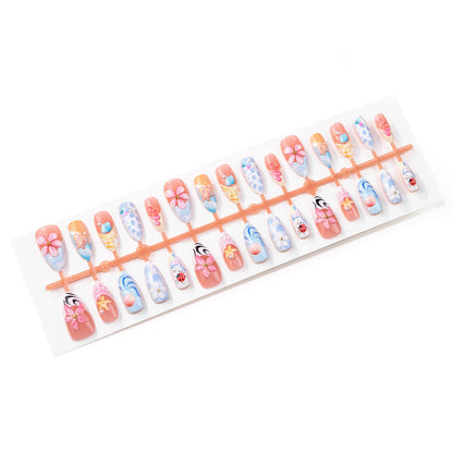 Künstlerisches vom Ozean inspiriertes Press-On Nail Art Set Brehn 1790636618