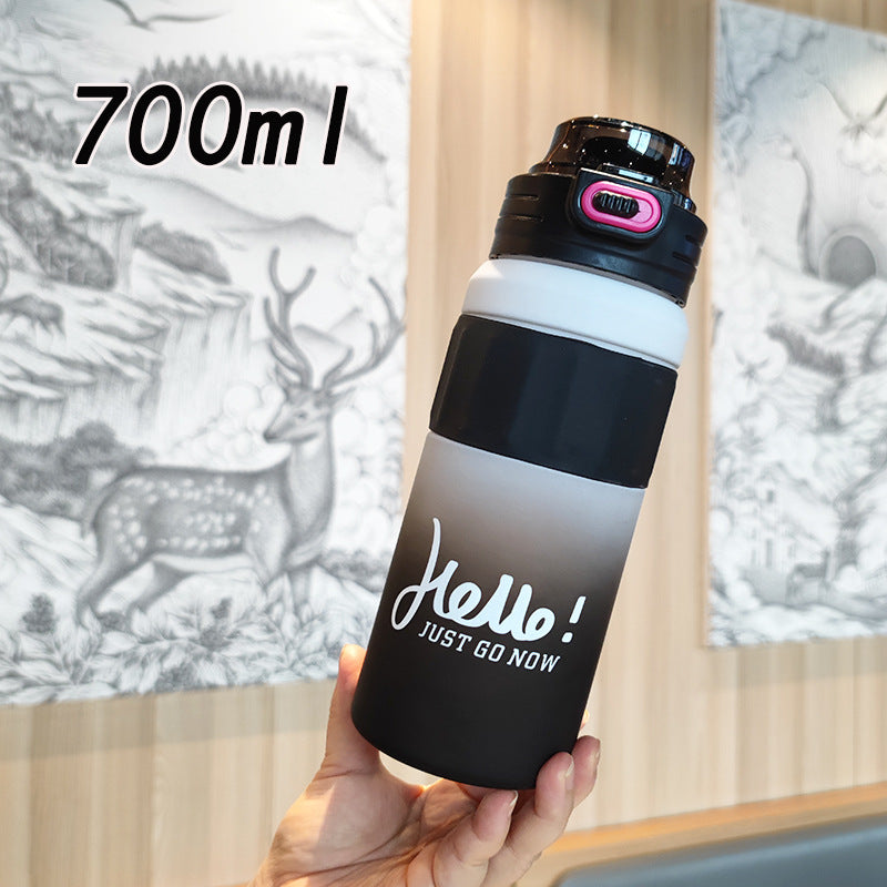 Damen vielseitige Trinkflasche mit innovativem Klappdeckel Brehn