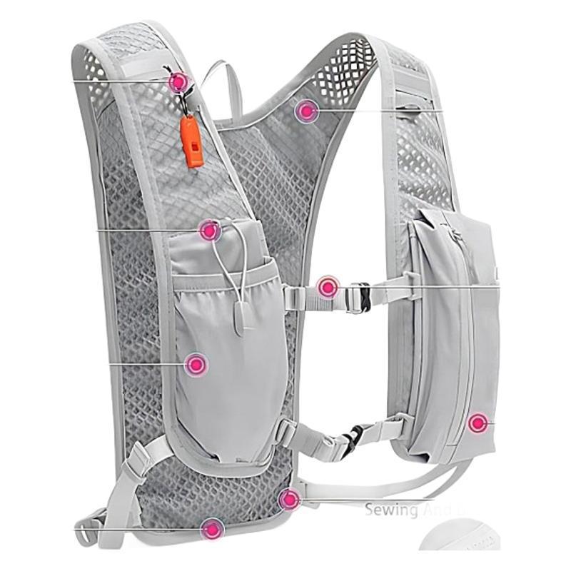 Sportlicher Trinkrucksack mit Netz-Einsätzen und Mehreren Fächern Brehn