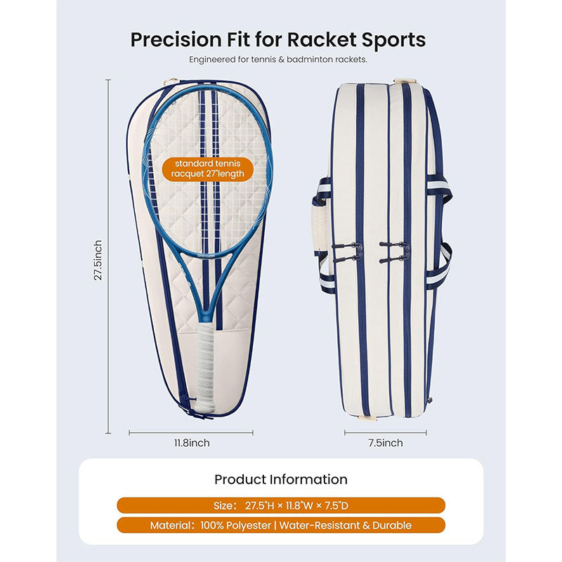 Stylische Tennisracket- und Ausrüstungs-Tragetasche Brehn