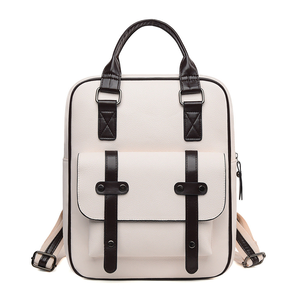 Strukturierter Leder Rucksack Brehn