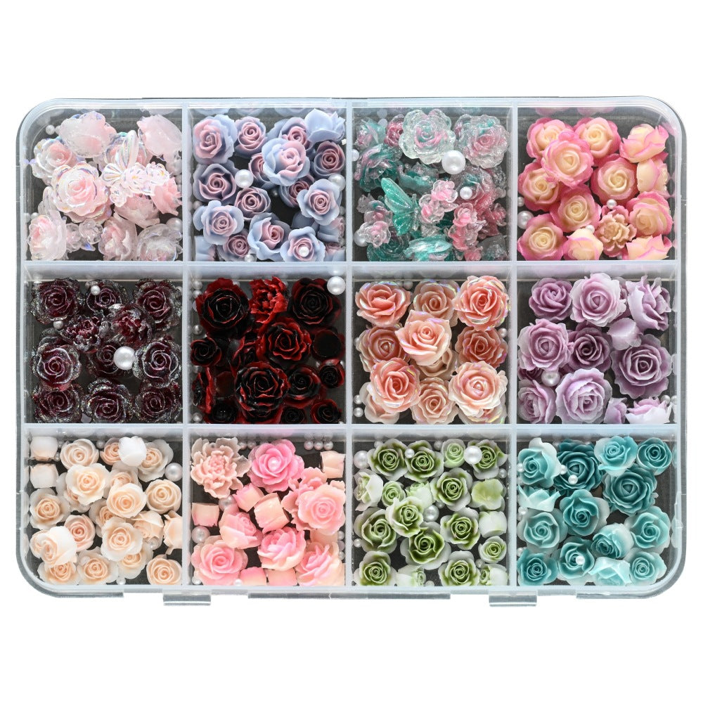 Dekorative Nagelkunst Florale Verzierungen