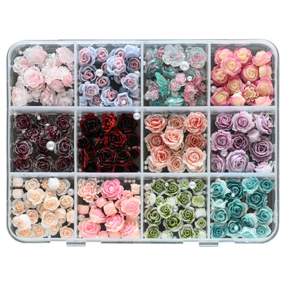Dekorative Nagelkunst Florale Verzierungen