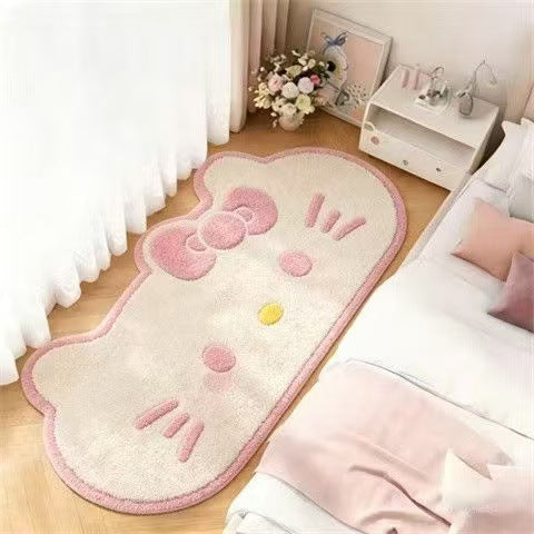 Niedliche katzenförmige Teppich