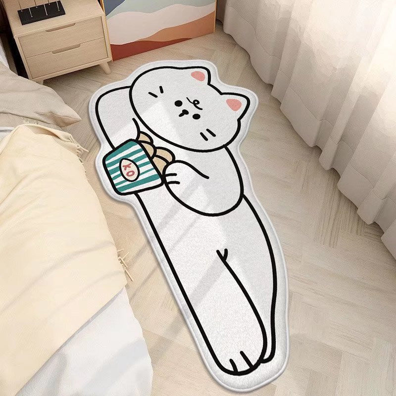 Niedlicher katzenförmiger Teppich Brehn