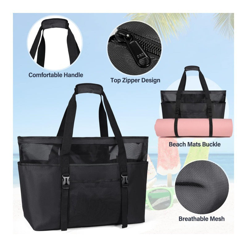 Multifunktionale Strandtasche mit Fächern Brehn