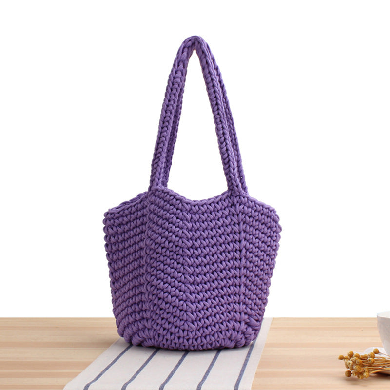 Handtasche Aus Handgefertigtem Makramee mit Strukturiertem Design Brehn