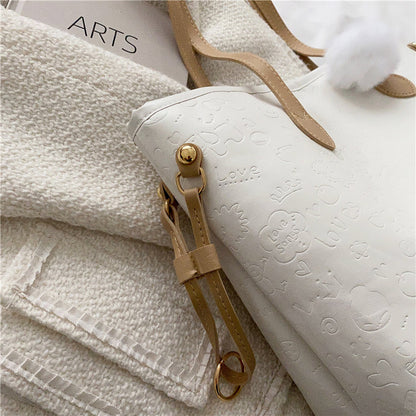 Stylische Präge-Schultertasche