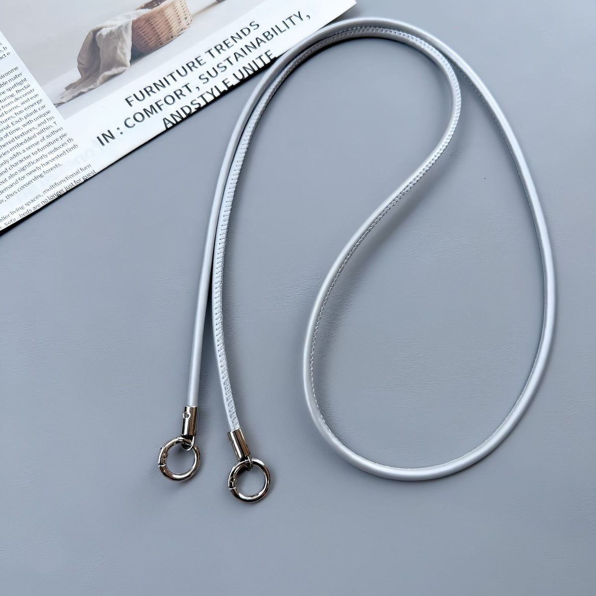Premium Doppelring-Lederumhängeband Brehn