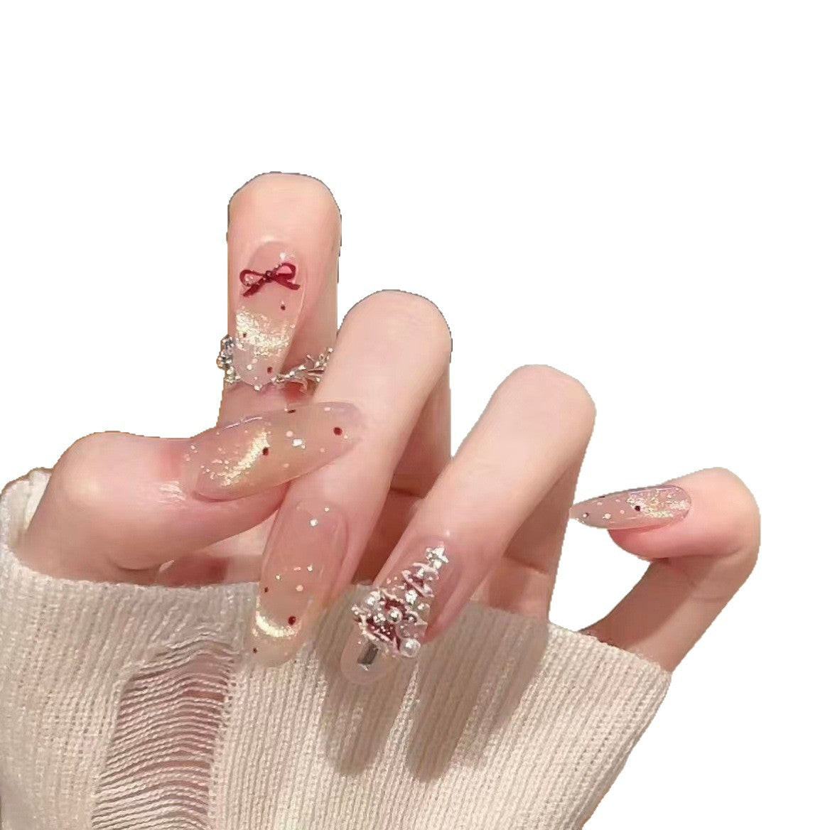 Elegante Glitzer-Nail Art Brehn