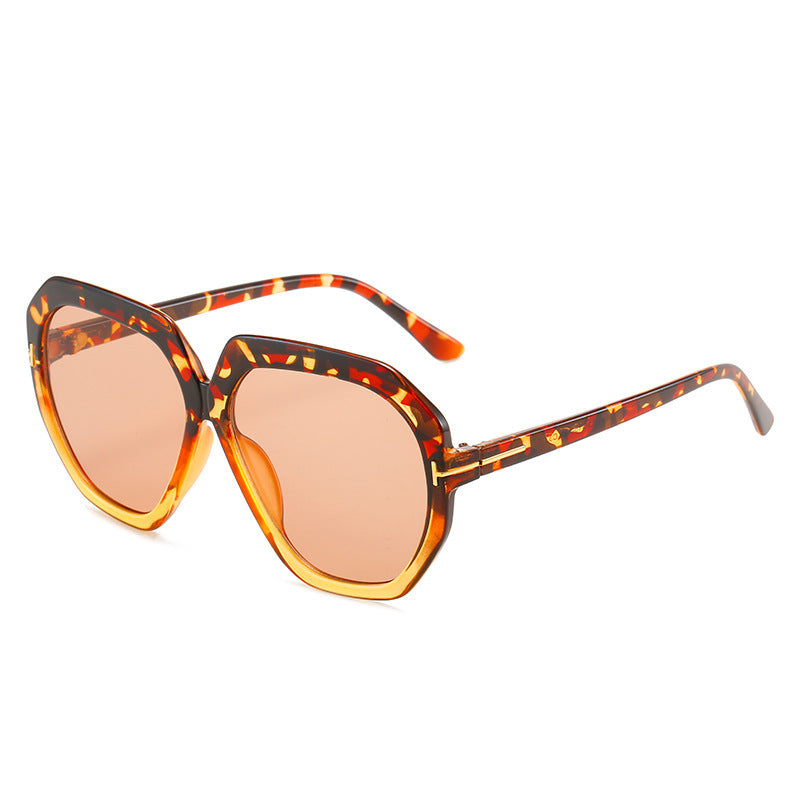 Modebewusste Übergroße Sechseckige Sonnenbrille Brehn