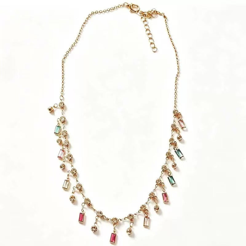 Bunte Charm Statement Halskette Brehn