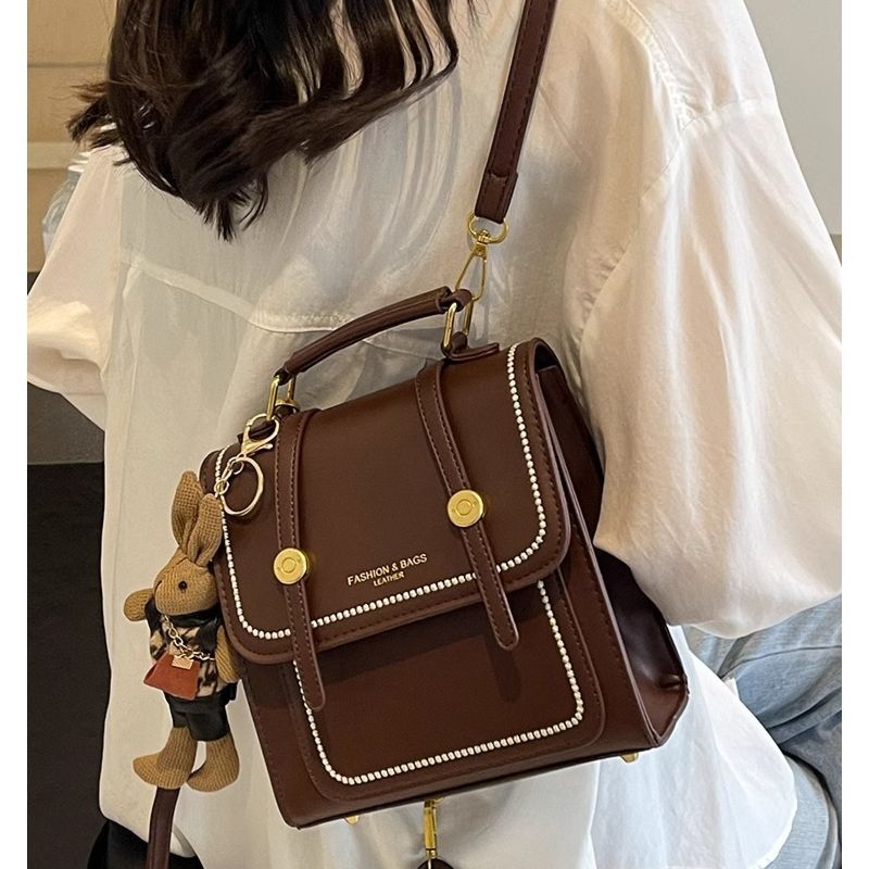 Vintage-inspirierte strukturierte Satchel-Tasche Brehn
