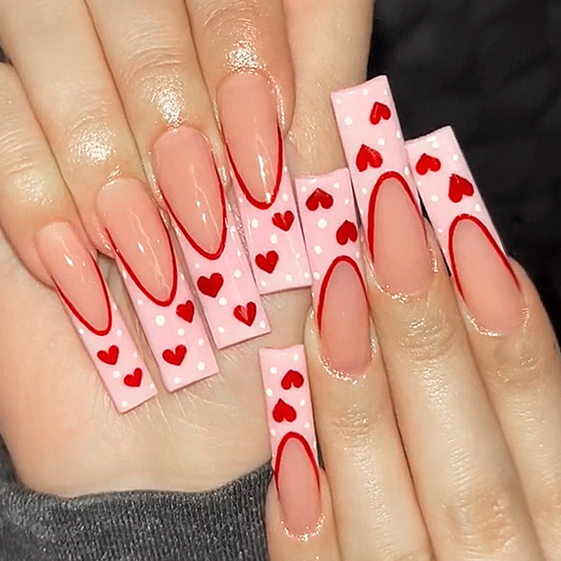 Herz-Design Druck-Nagelset Brehn