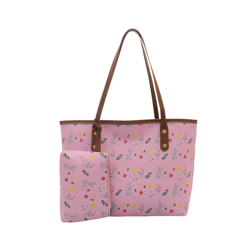 WoFloral gemusterte Strandtasche Brehn