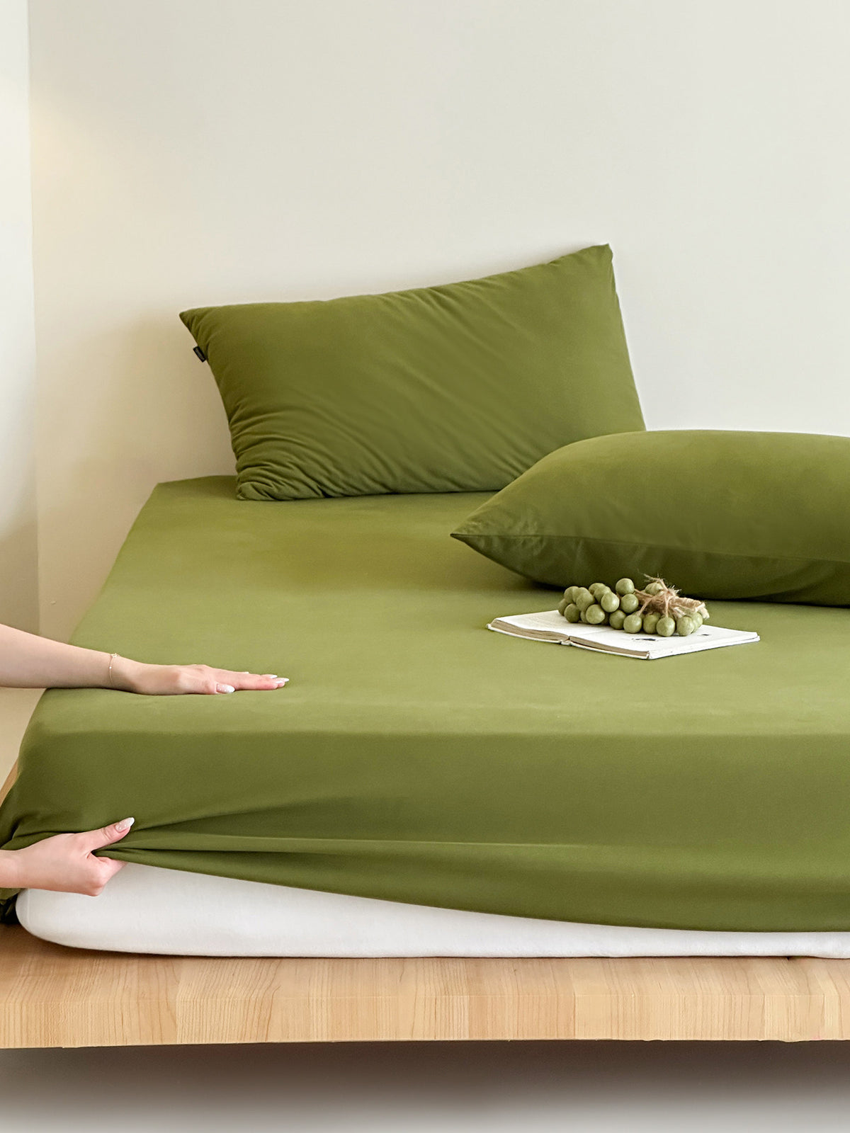 Deep-Pocket-Bambus-Mischgewebe-Stretch-Spannbettlaken