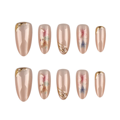 Elegante Künstlerische Press-On Nagelspitzen