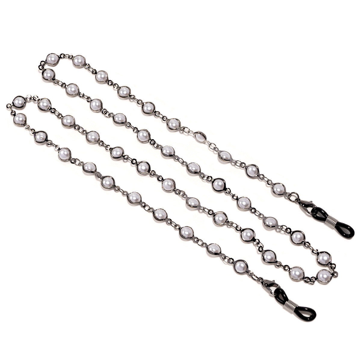 Elegante Perlenbesetzte Brillekette Brehn