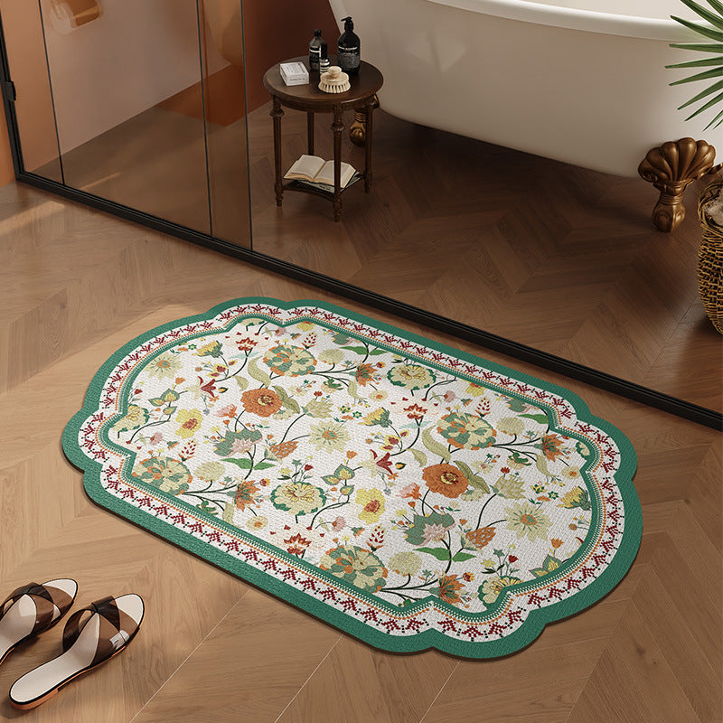 Floral Verziertes Bereichsmatte Brehn