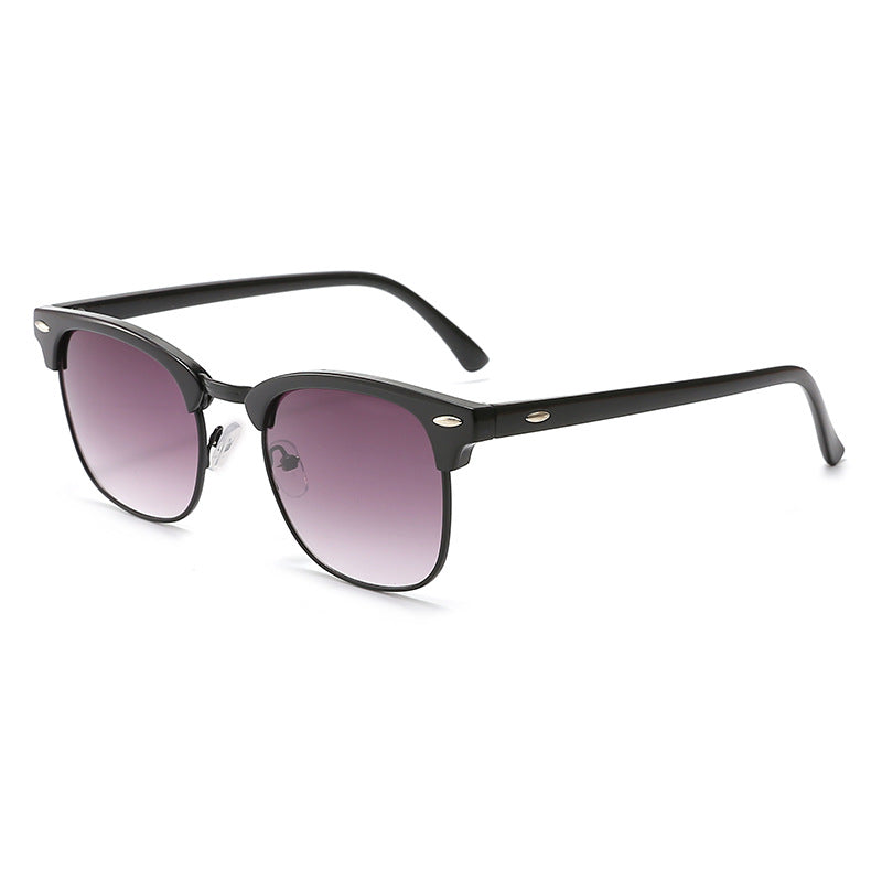 Damen modische Retro-Sonnenbrille mit metallischem Rahmen Brehn