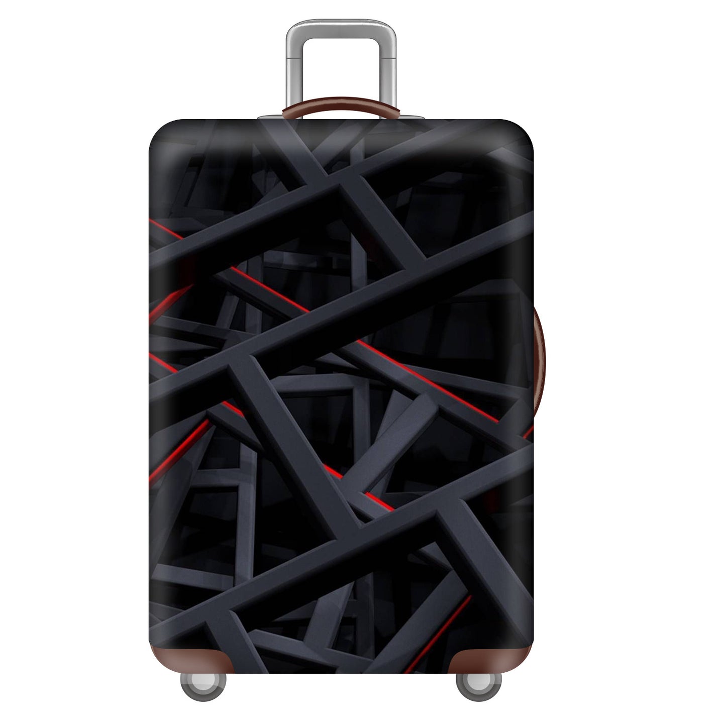 Unisex nan großer Hartschalenkoffer mit robustem Trolleygriff und elastischem Motivschutzcover Superhelden-Design Brehn