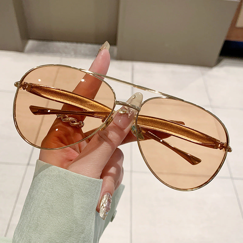 Damen exklusive Designer-Brille mit eleganten Details und hochwertigem Metallrahmen Brehn