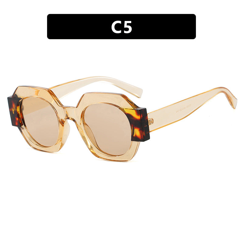 Damen trendige Sonnenbrille im hexagonalen Design Brehn