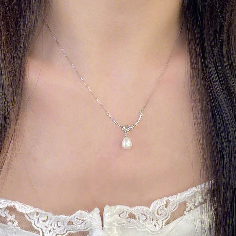 Elegante Perlen-Drop-Halskette Brehn