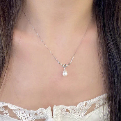 Elegante Perlen-Drop-Halskette Brehn