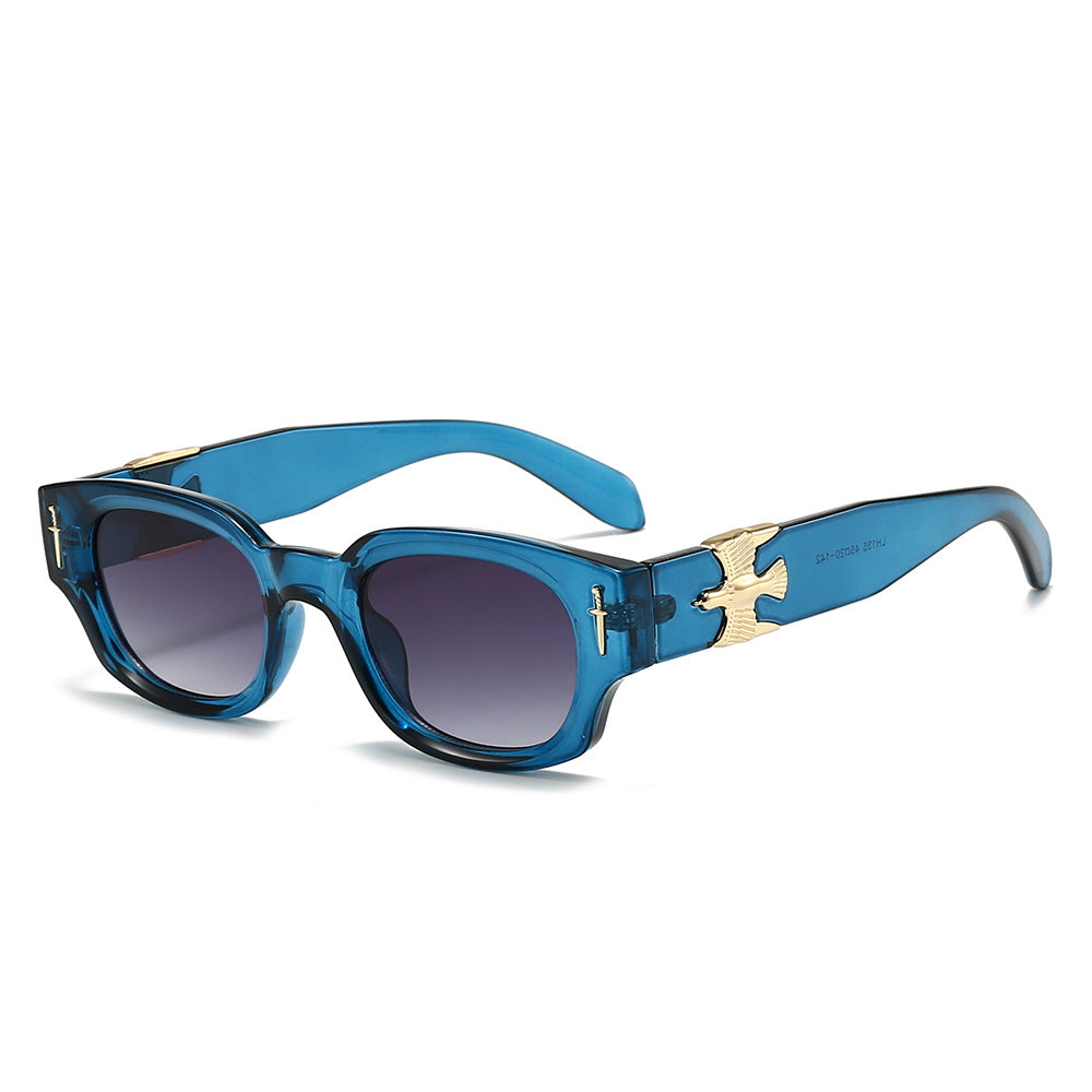 Damen Modische Sonnenbrille im exklusiven Schildpatt-Design mit eleganten metallischen Akzenten Brehn