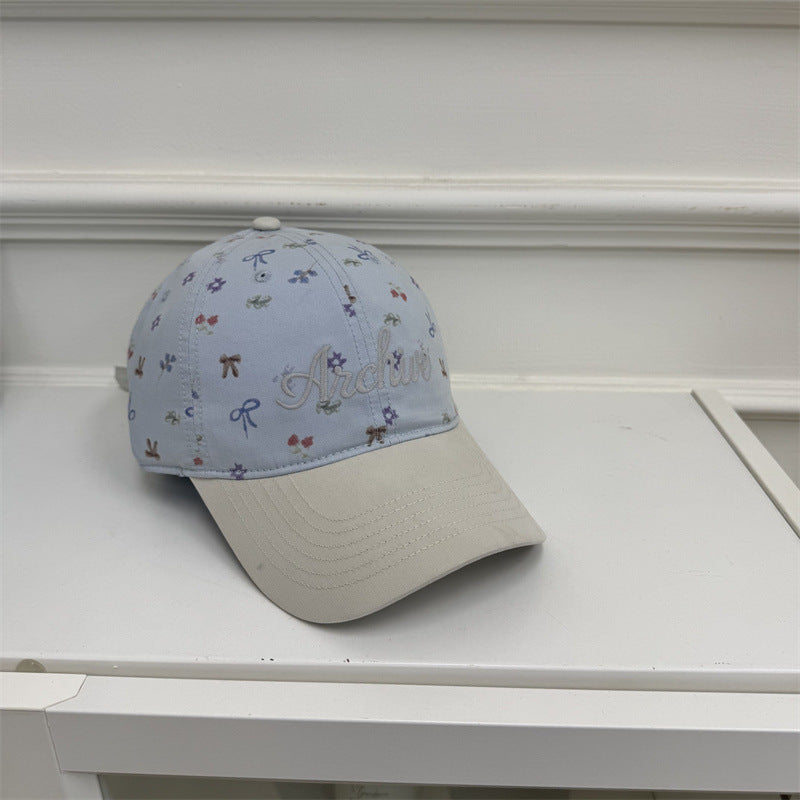 Damen Floral-gestickte Baseballmütze Brehn