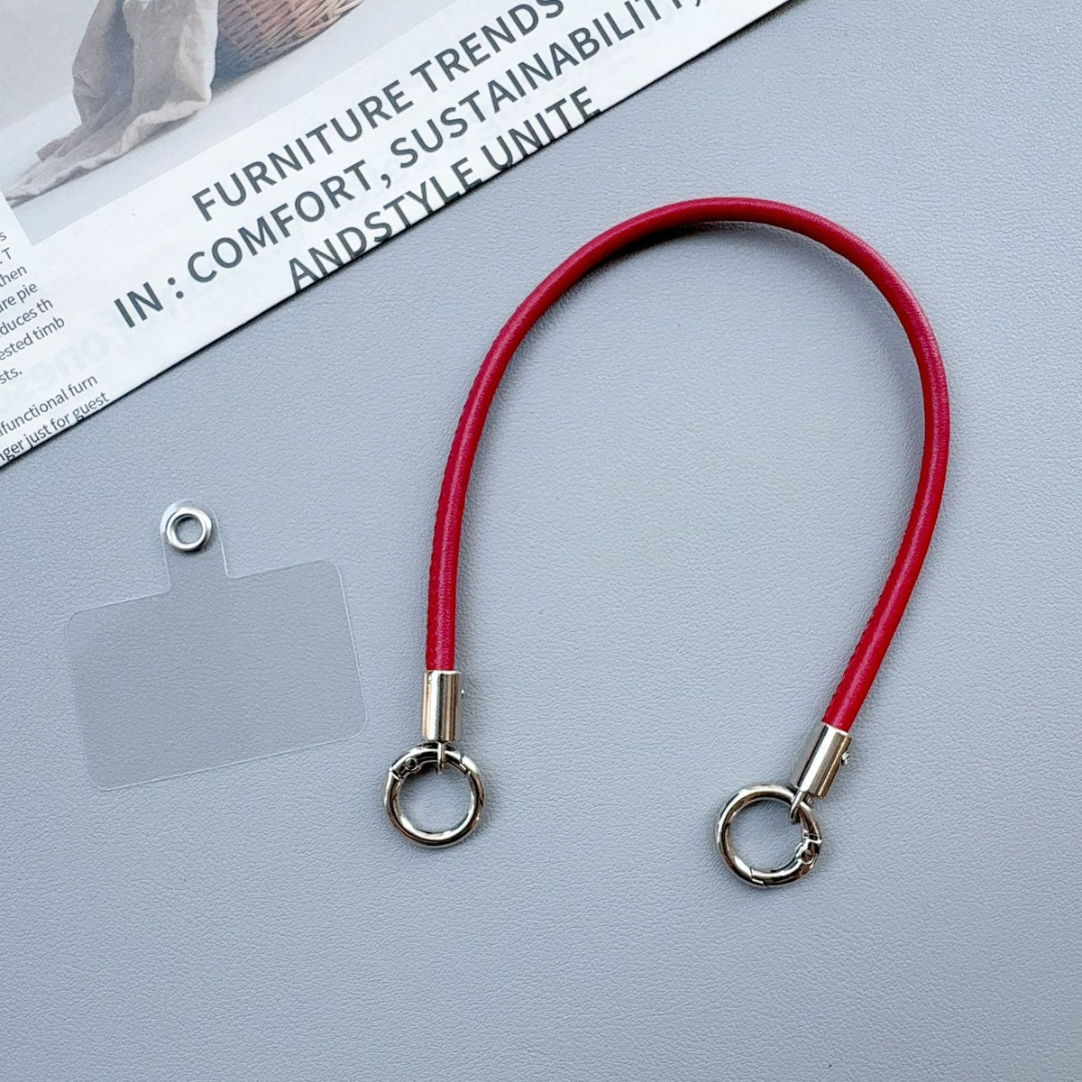 Premium langlebiger Schlüsselband mit Metallclips Brehn