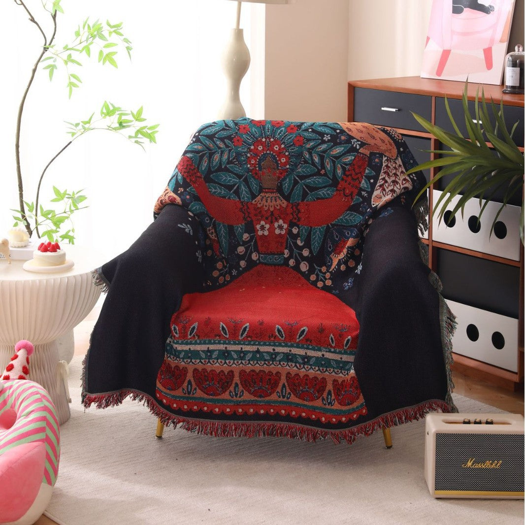 Dekorative Bohemian Wurfdecke