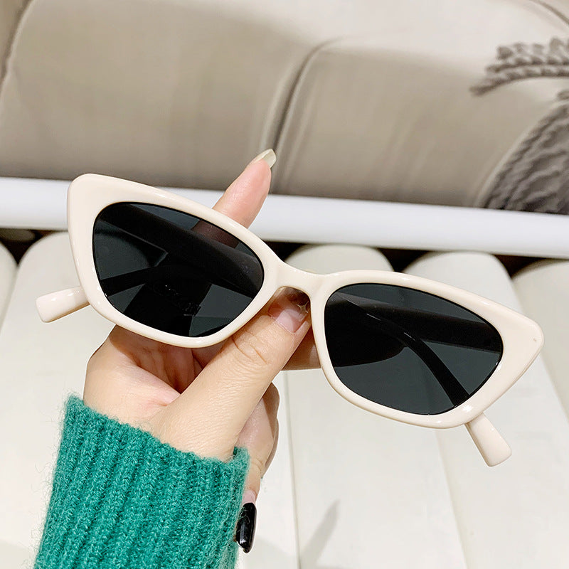 Damen Cat-Eye Sonnenbrille mit hochwertigem, geometrischem Rahmen Brehn