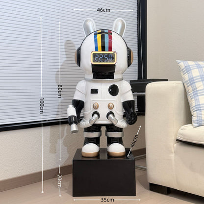 Dekorativer Astronauten-Uhrenfigur für die Heimdekoration