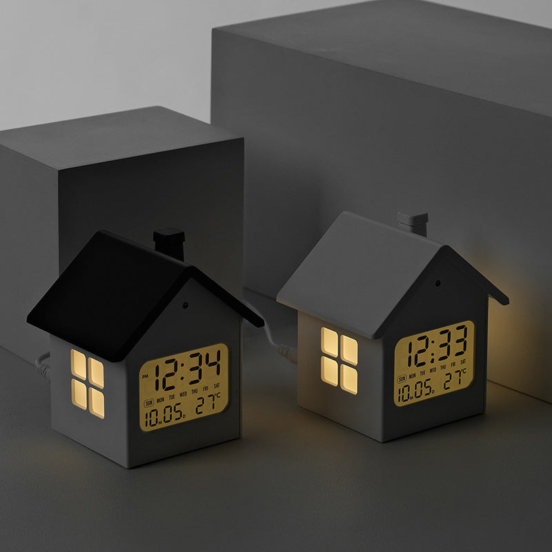 Kreativer LED-Wecker im Hausdesign Brehn