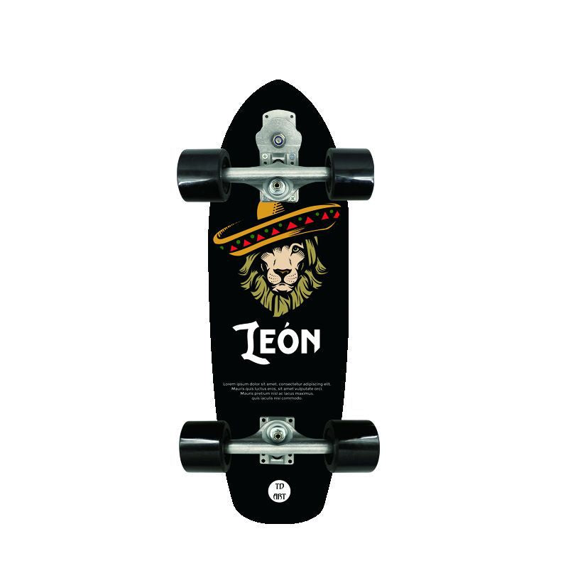 Retro-inspirierter Mini Cruiser Skateboard Brehn