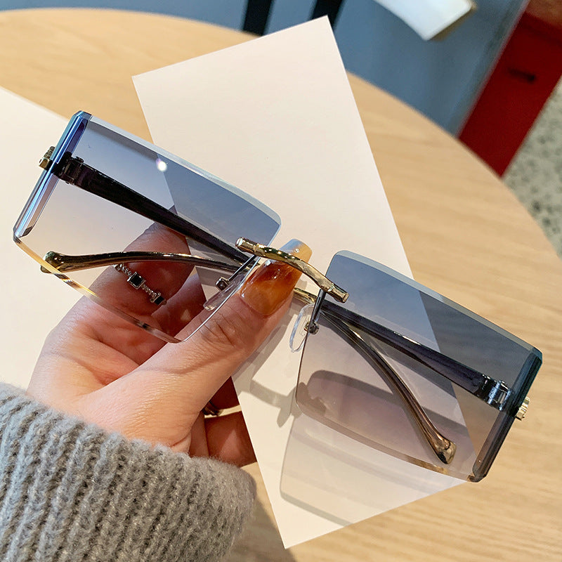 Damen rechteckige Fashion-Sonnenbrille Brehn