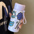 Damen stilvolle Wasserflasche mit witzigen Aufklebermotiven Brehn