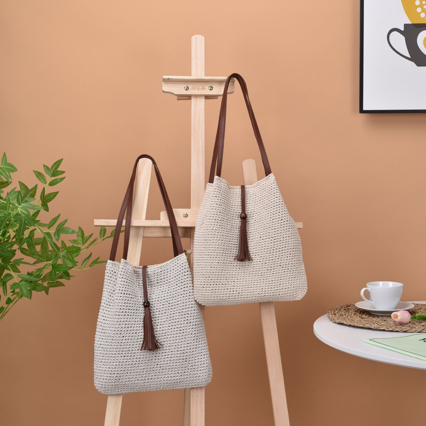 Handgefertigte Kroatische Makramee Tasche Brehn