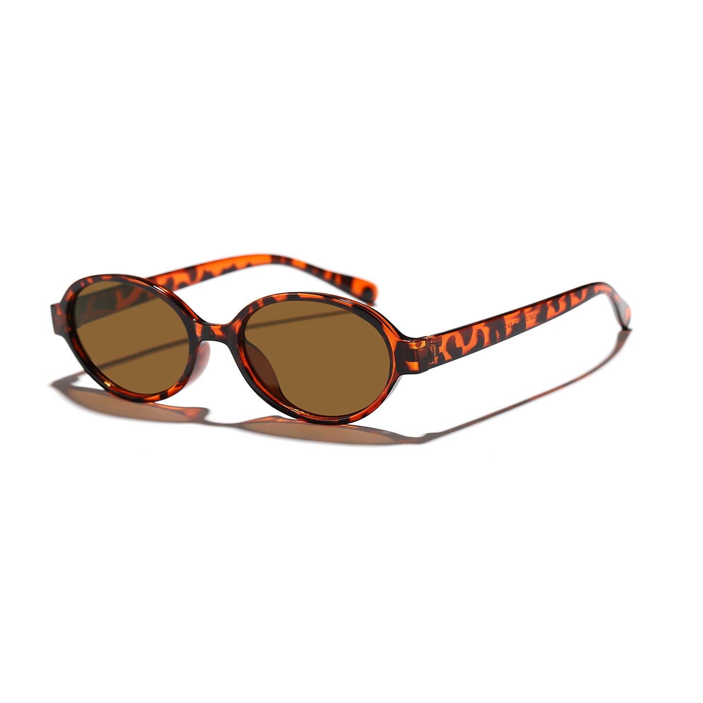 Damen modische ovalen Sonnenbrille mit tierischem Muster Brehn