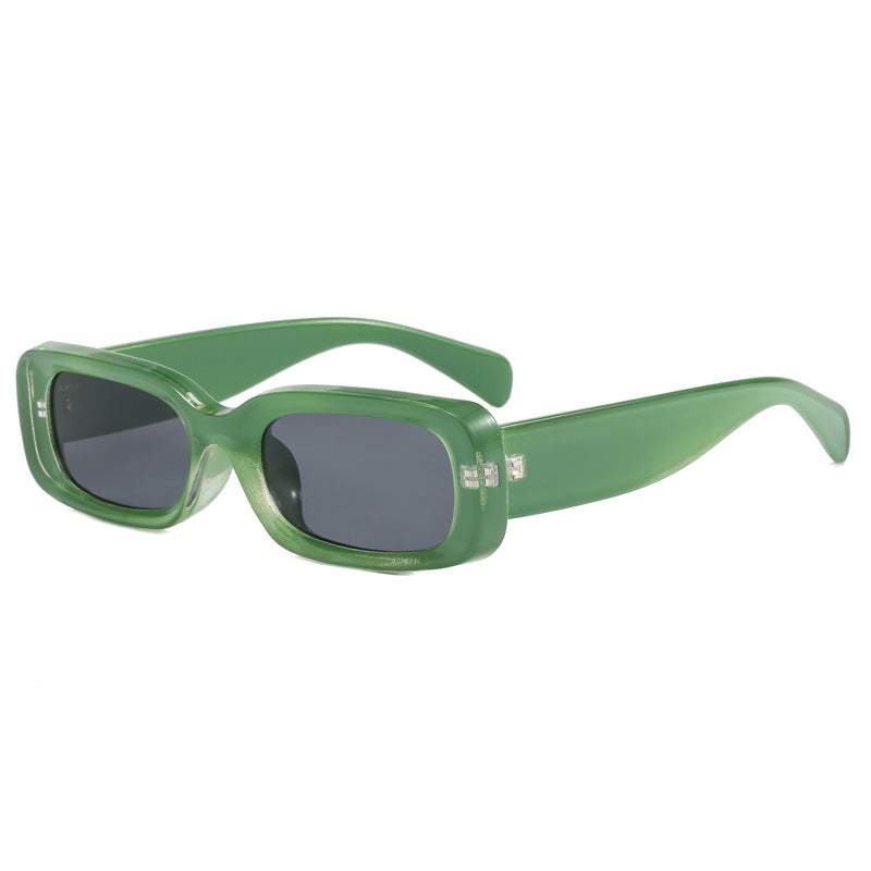 Damen modische Sonnenbrille mit rechteckigem Stil und UV-Schutz Brehn
