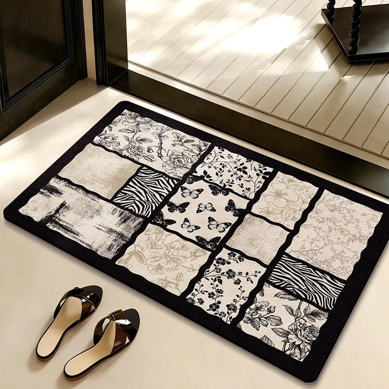 Künstlerischer Patchwork-Teppich