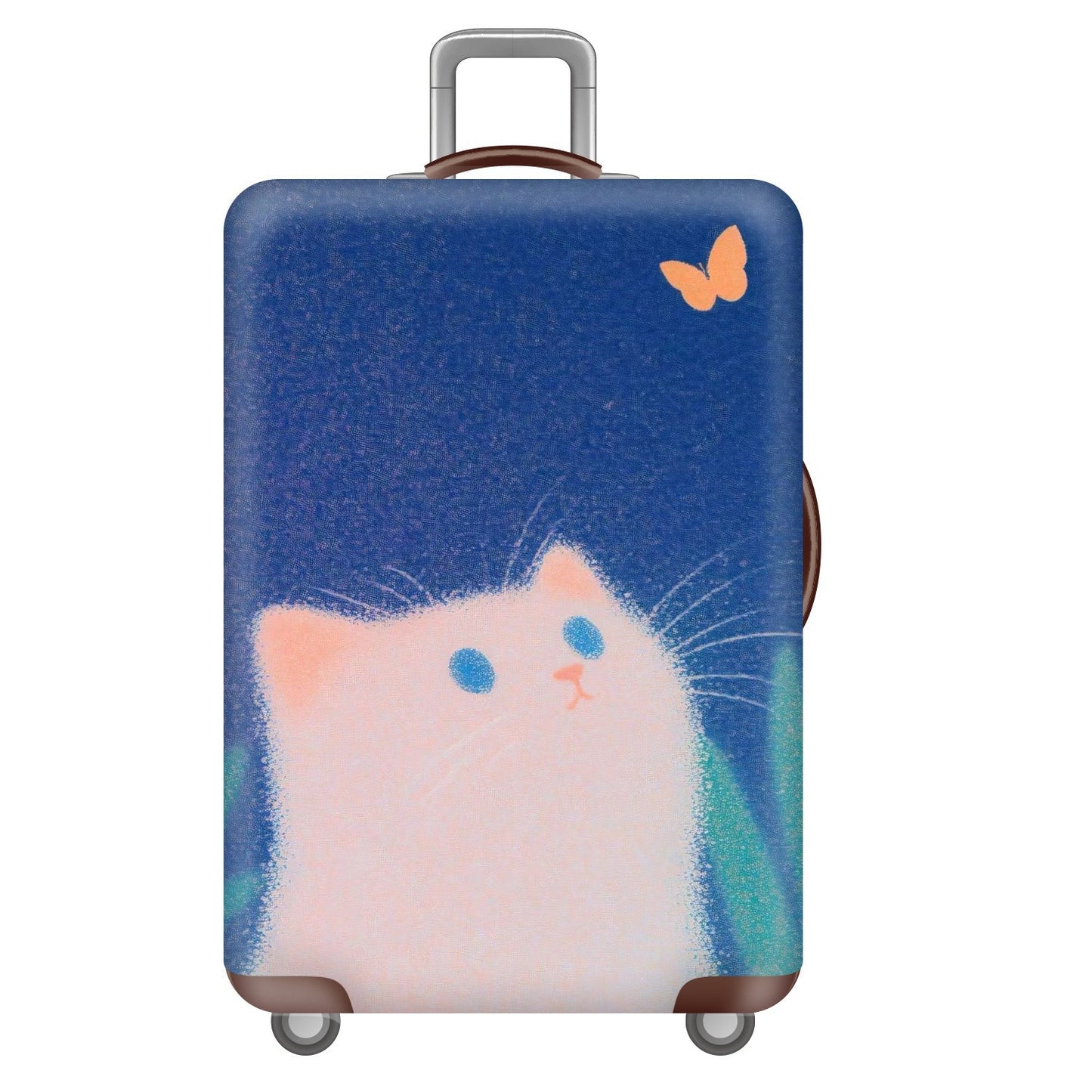 Unisex nan robuster Hartschalen-Trolley mit Löwenportrait Motivdruck, stoßfester ABS-Polycarbonat-Schale, mehrrädrigem Fahrwerk und TSA-Sicherheitsverschluss Brehn
